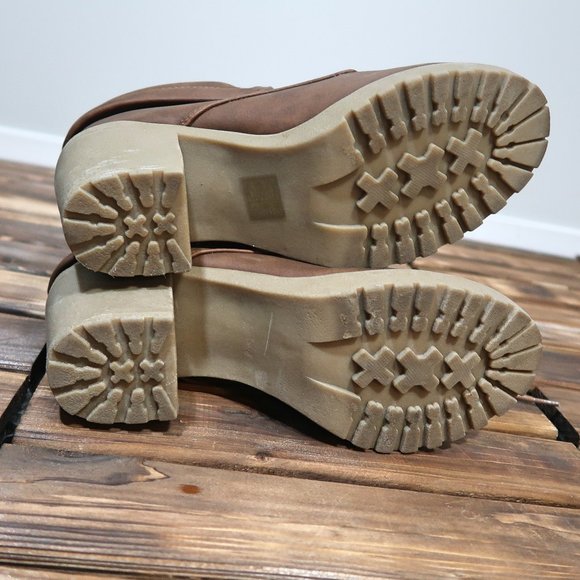 Call It Spring Brown Ankle Boots Size 8.5 - Picture 10 of 10